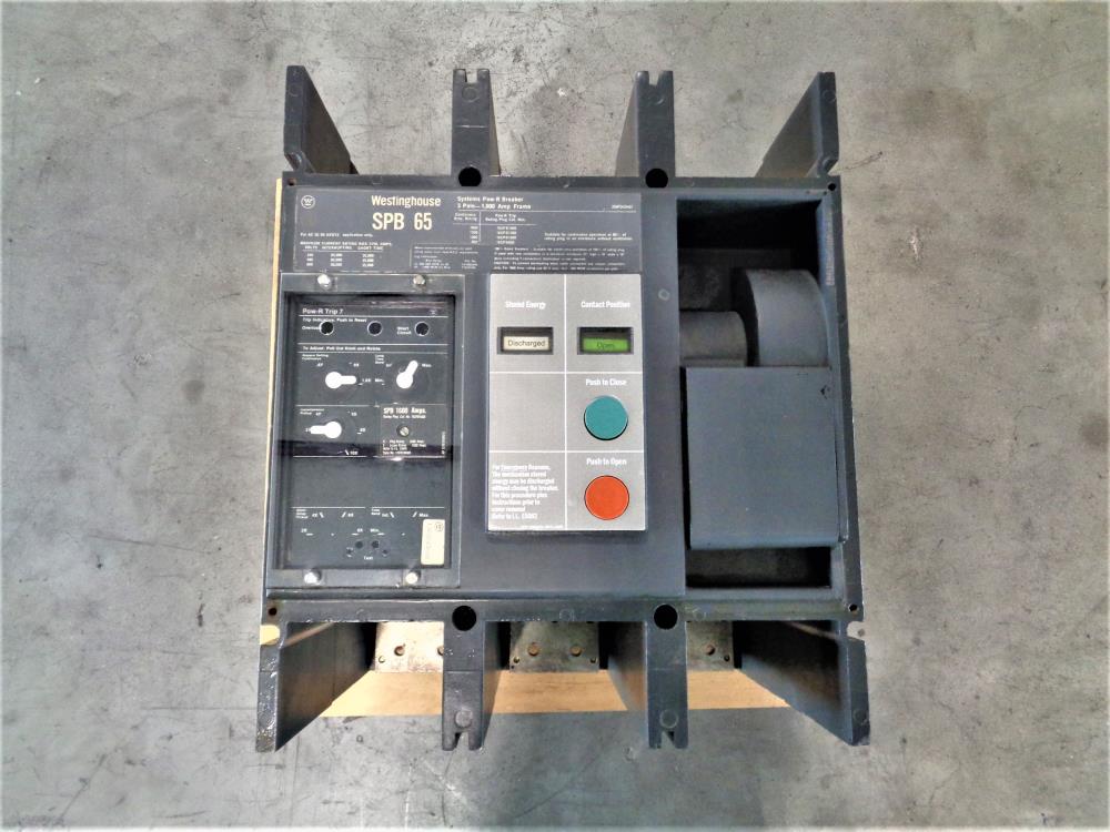 Westinghouse SPB 65 System Pow-R Circuit Breaker, 3-Pole, 1,600 Amp
